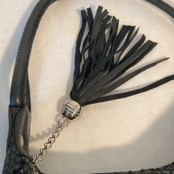 Miss Mak Couture designs hobo snakeskin tassel bag - Picture 4 of 16